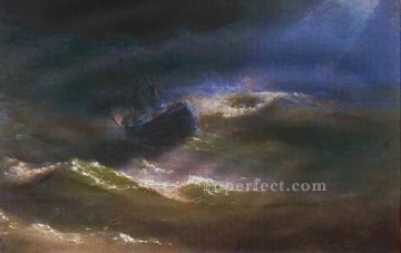  Ivan Canvas - maria in storm 1892 seascape Ivan Aivazovsky